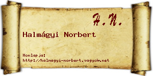 Halmágyi Norbert névjegykártya